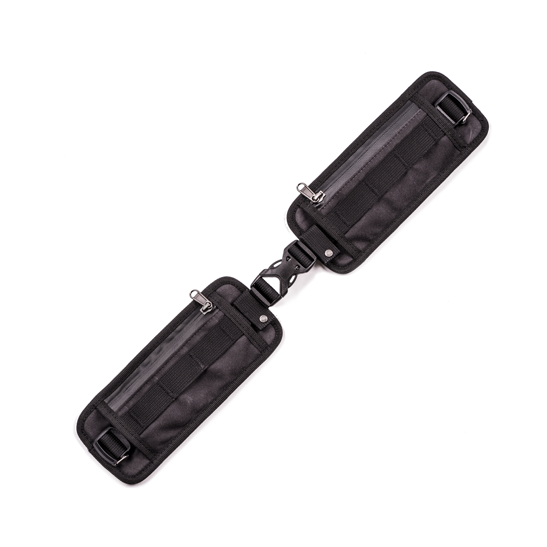 PADDED ADJUSTABLE BACKPACK WAIST BELT WITH CARD POCKETS Handmade